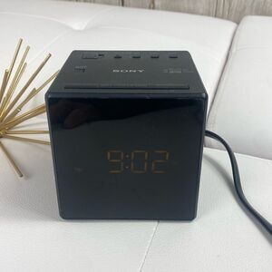 Mirror Front Sony Dream Machine Cube Black ICF-C1T FM/AM Radio Alarm Clock
